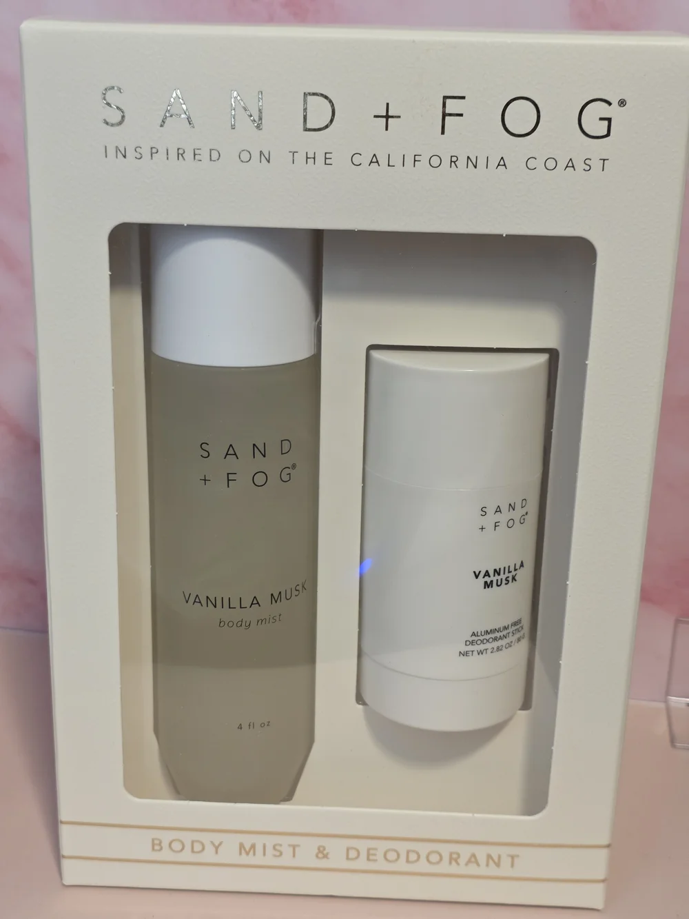 Sand + Fog Vanilla Musk Body Mist & Deodorant Set